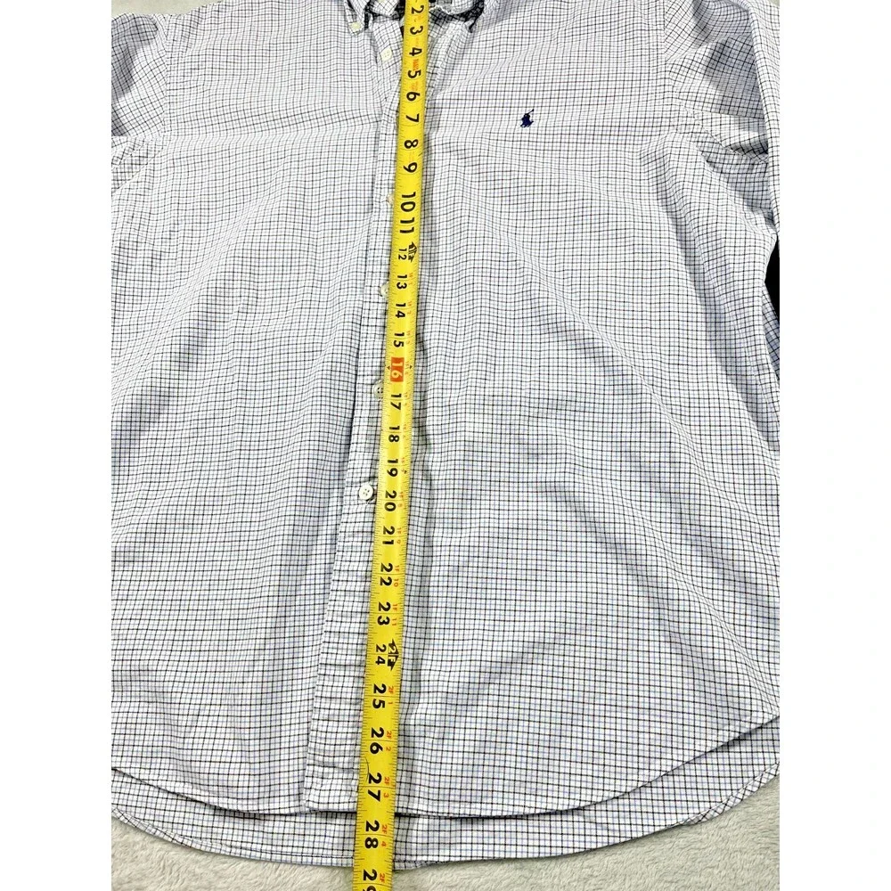 Ralph Lauren Classic Fit Men's XL Check Plaid Button Up Shirt Long Sleeve - Picture 7 of 7
